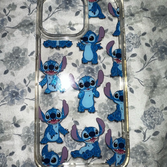 Disney Stitch Clear Phone Case - Picture 1 of 2